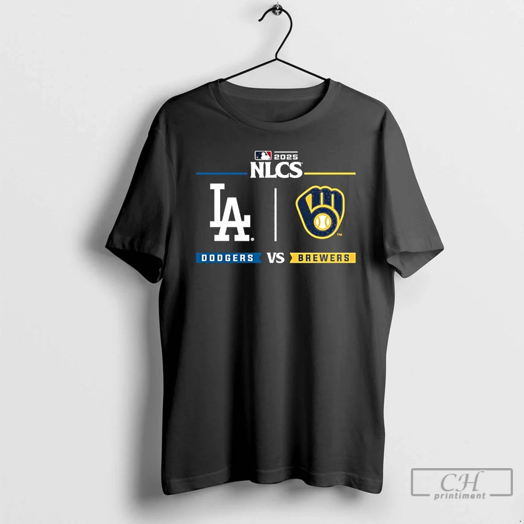 Premium Dodgers Vs Brewers 2025 Postseason Nlcs - Adult & Kids T-Shirts, Sweatshirts & Hoodies apparel design preview 1