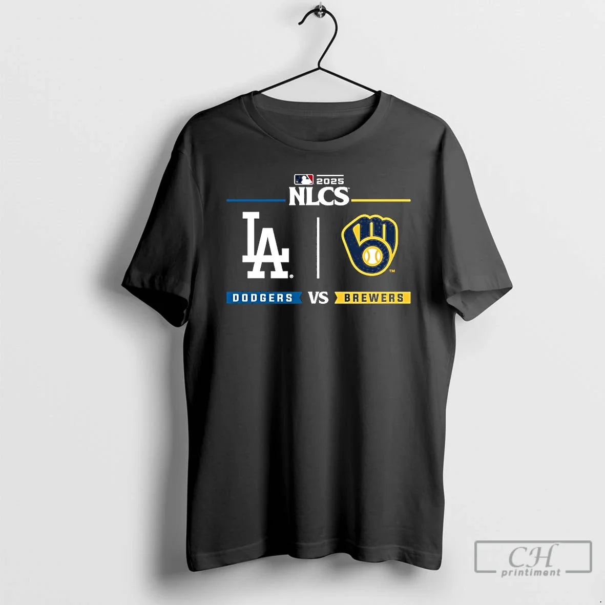Premium Dodgers Vs Brewers 2025 Postseason Nlcs - Adult & Kids T-Shirts, Sweatshirts & Hoodies apparel design preview 1