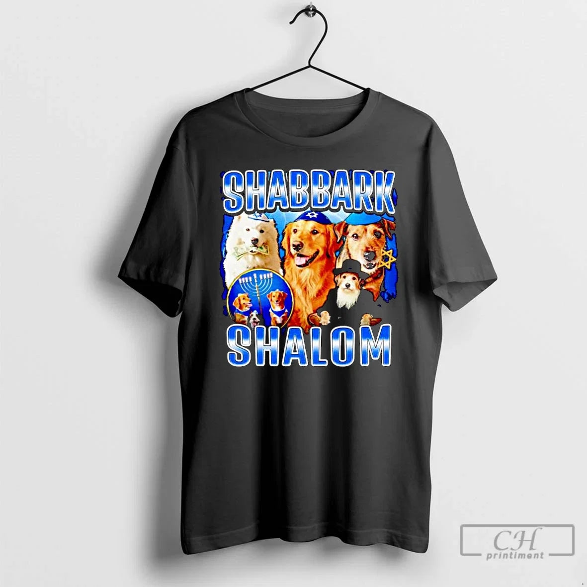 Premium Dog Shabbark Shalom Ornaments - Adult & Kids T-Shirts, Sweatshirts & Hoodies apparel design preview 1