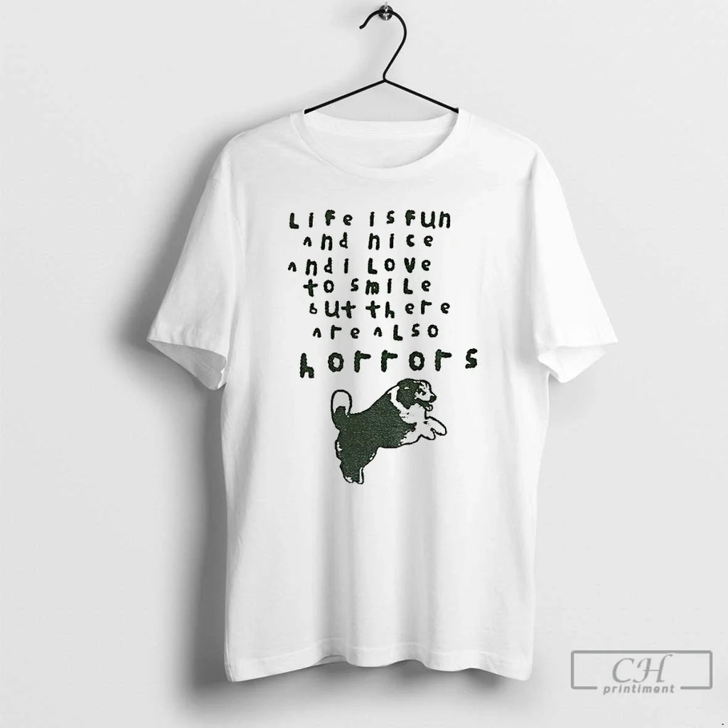 Premium Dog Life Is Fun And Nice I Love To Smile But - Adult & Kids T-Shirts, Sweatshirts & Hoodies apparel design preview 1