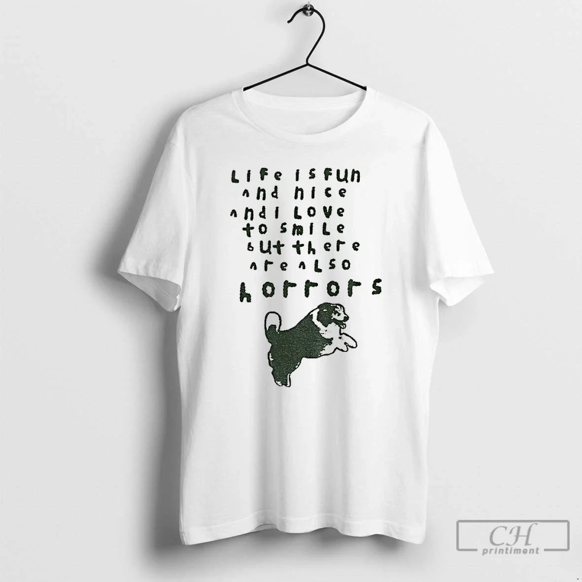 Premium Dog Life Is Fun And Nice I Love To Smile But - Adult & Kids T-Shirts, Sweatshirts & Hoodies apparel design preview 1