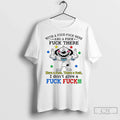 Premium Dog With A Fuck Here And There I Dont Give - Adult & Kids T-Shirts, Sweatshirts & Hoodies apparel design preview 1
