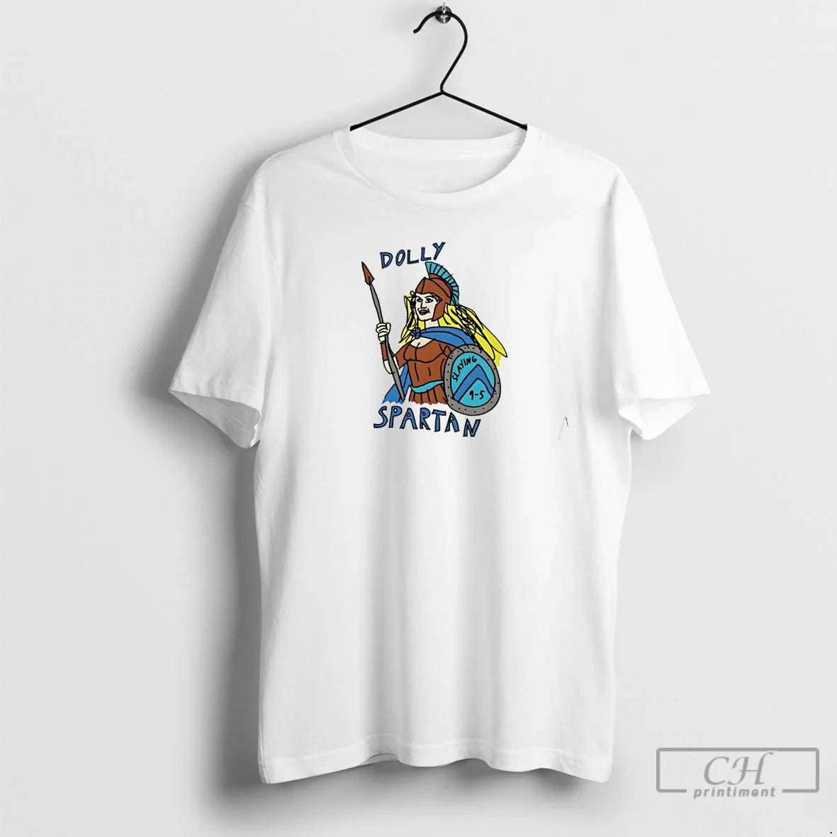 Premium Dolly Spartan Art - Adult & Kids T-Shirts, Sweatshirts & Hoodies apparel design preview 1