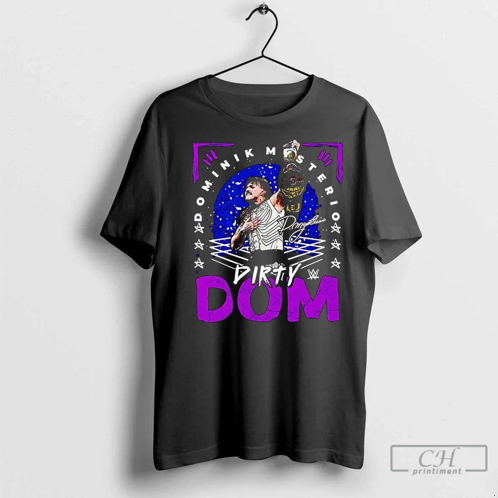 Premium Dominik Mysterio Dirty Dom Champion - Adult & Kids T-Shirts, Sweatshirts & Hoodies apparel design preview 1