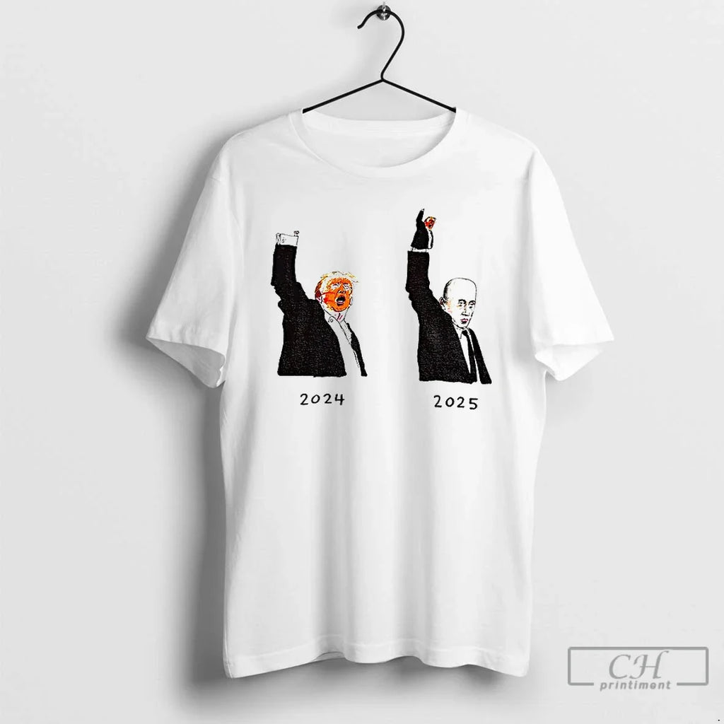 Premium Donald Trump 2024 And Vladimir Putin 2025 - Adult & Kids T-Shirts, Sweatshirts & Hoodies apparel design preview 1
