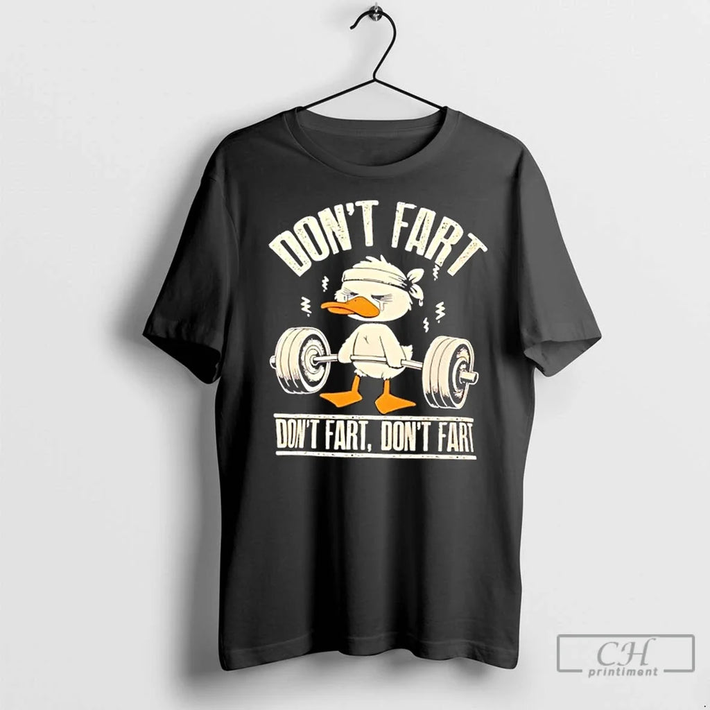 Premium Dont Fart Gym Duck Workout - Adult & Kids T-Shirts, Sweatshirts & Hoodies apparel design preview 1