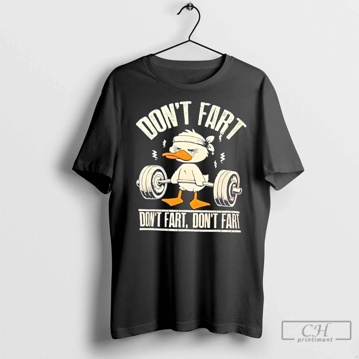 Premium Dont Fart Gym Duck Workout - Adult & Kids T-Shirts, Sweatshirts & Hoodies apparel design preview 1
