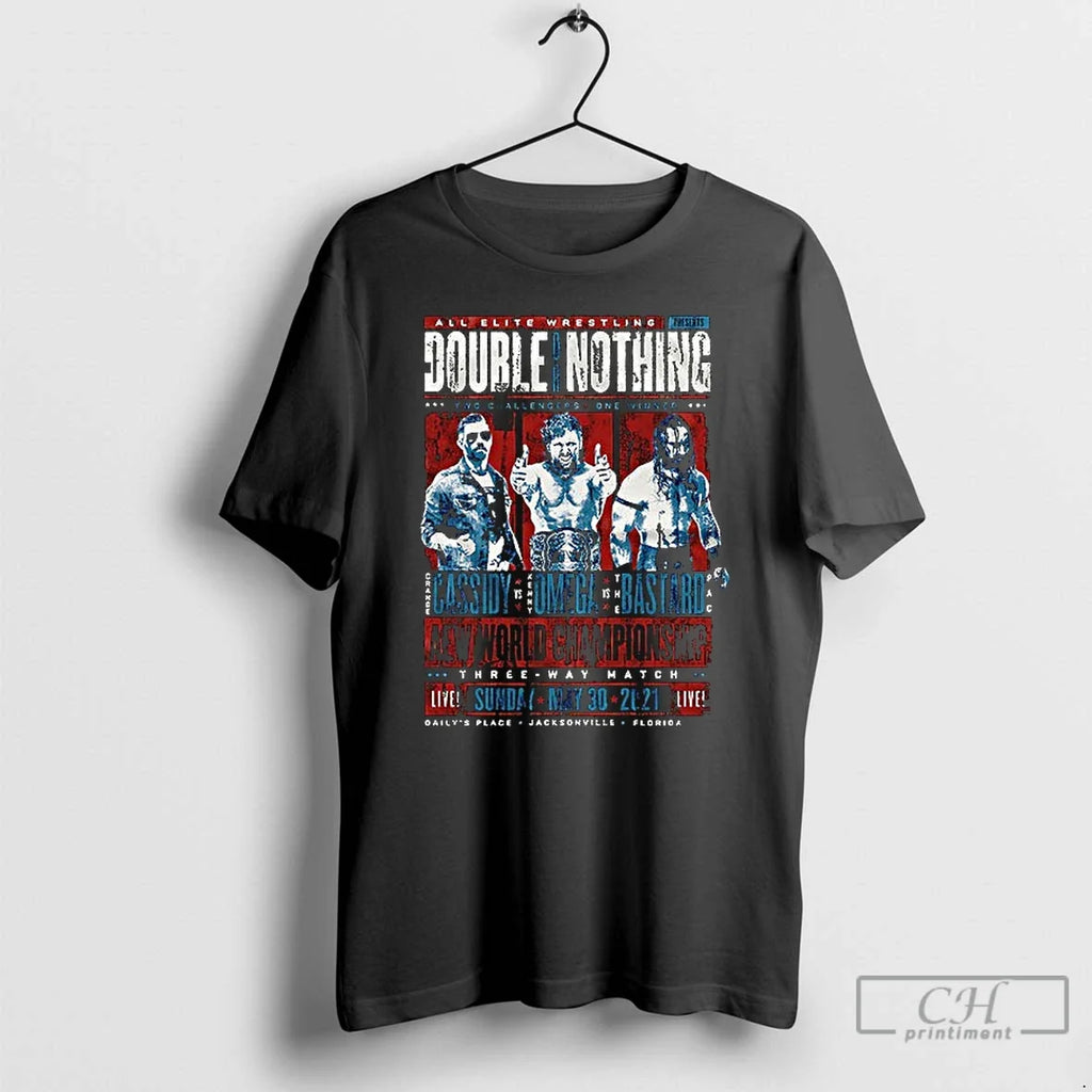 Premium Double Or Nothing Elite Wrestling Aew World - Adult & Kids T-Shirts, Sweatshirts & Hoodies apparel design preview 1