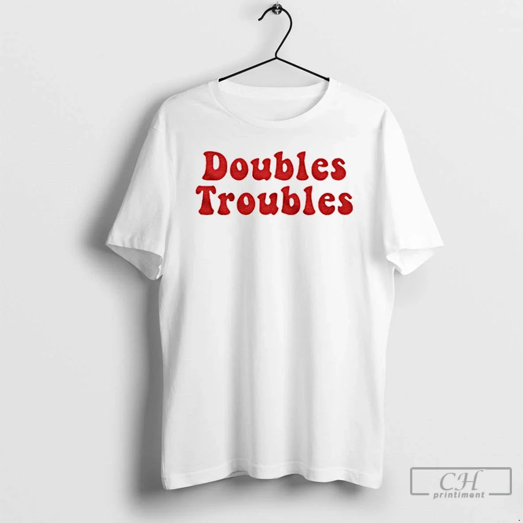 Premium Doubles Troubles Ringer - Adult & Kids T-Shirts, Sweatshirts & Hoodies apparel design preview 1