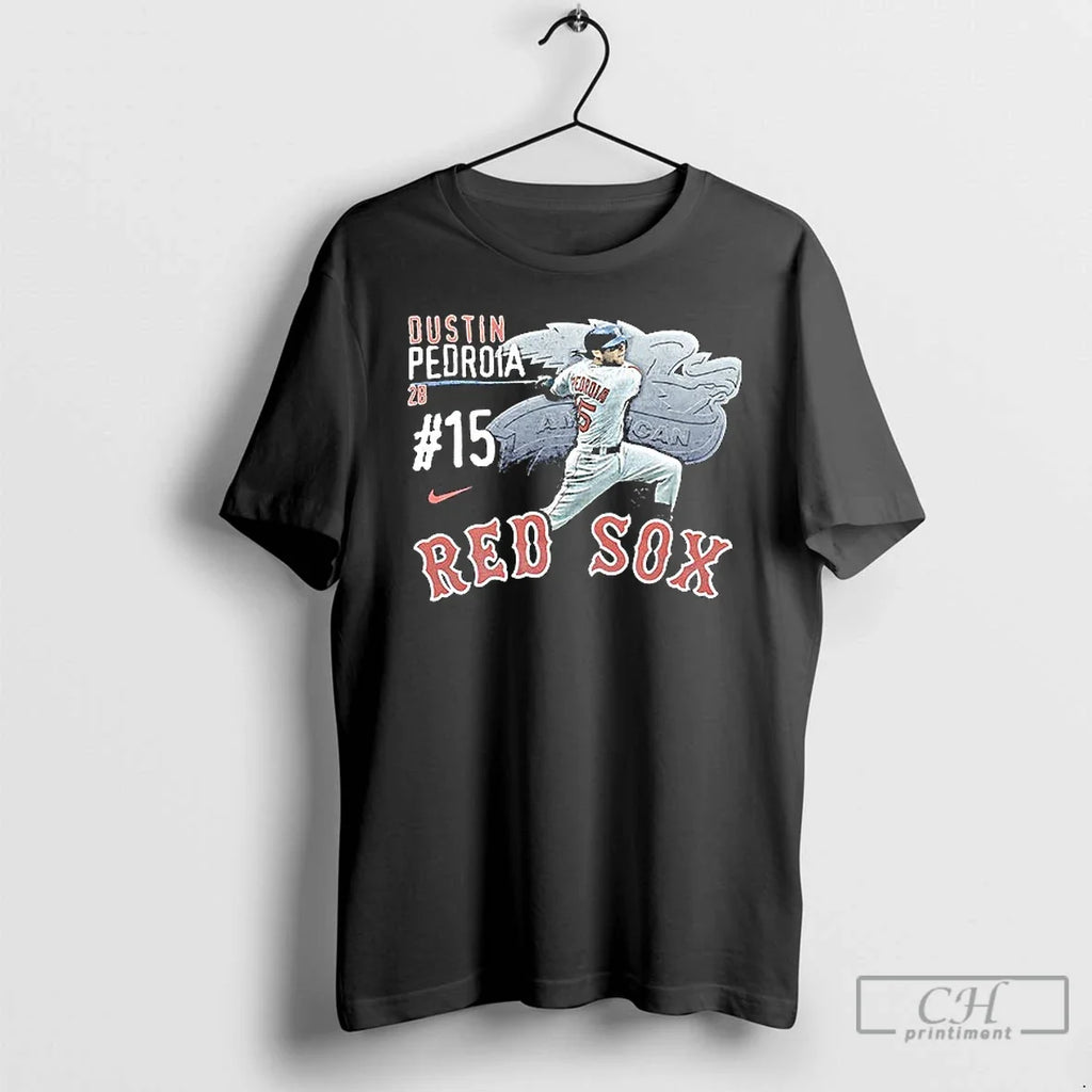 Premium Dustin Pedroia 15 Boston Red Sox Ceramic And - Adult & Kids T-Shirts, Sweatshirts & Hoodies apparel design preview 1