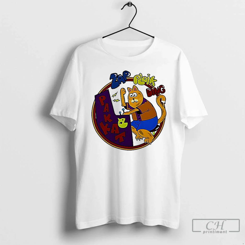 Premium Dustin Zap Ploik Ding Pakkat Cat Playing - Adult & Kids T-Shirts, Sweatshirts & Hoodies apparel design preview 1