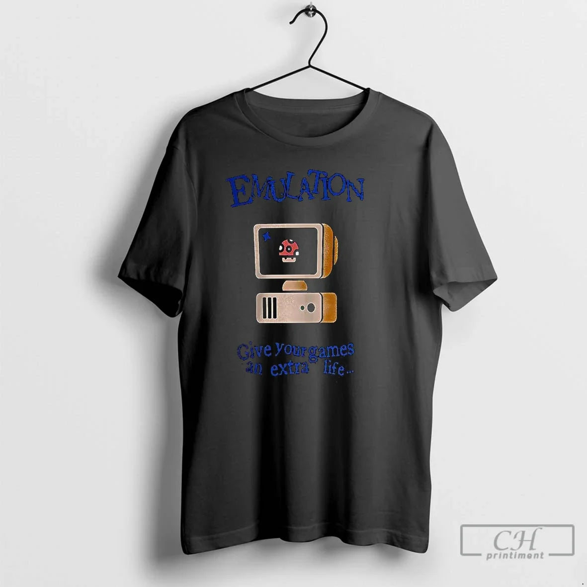 Premium Emulation Give Your Games An Extra Life - Adult & Kids T-Shirts, Sweatshirts & Hoodies apparel design preview 1