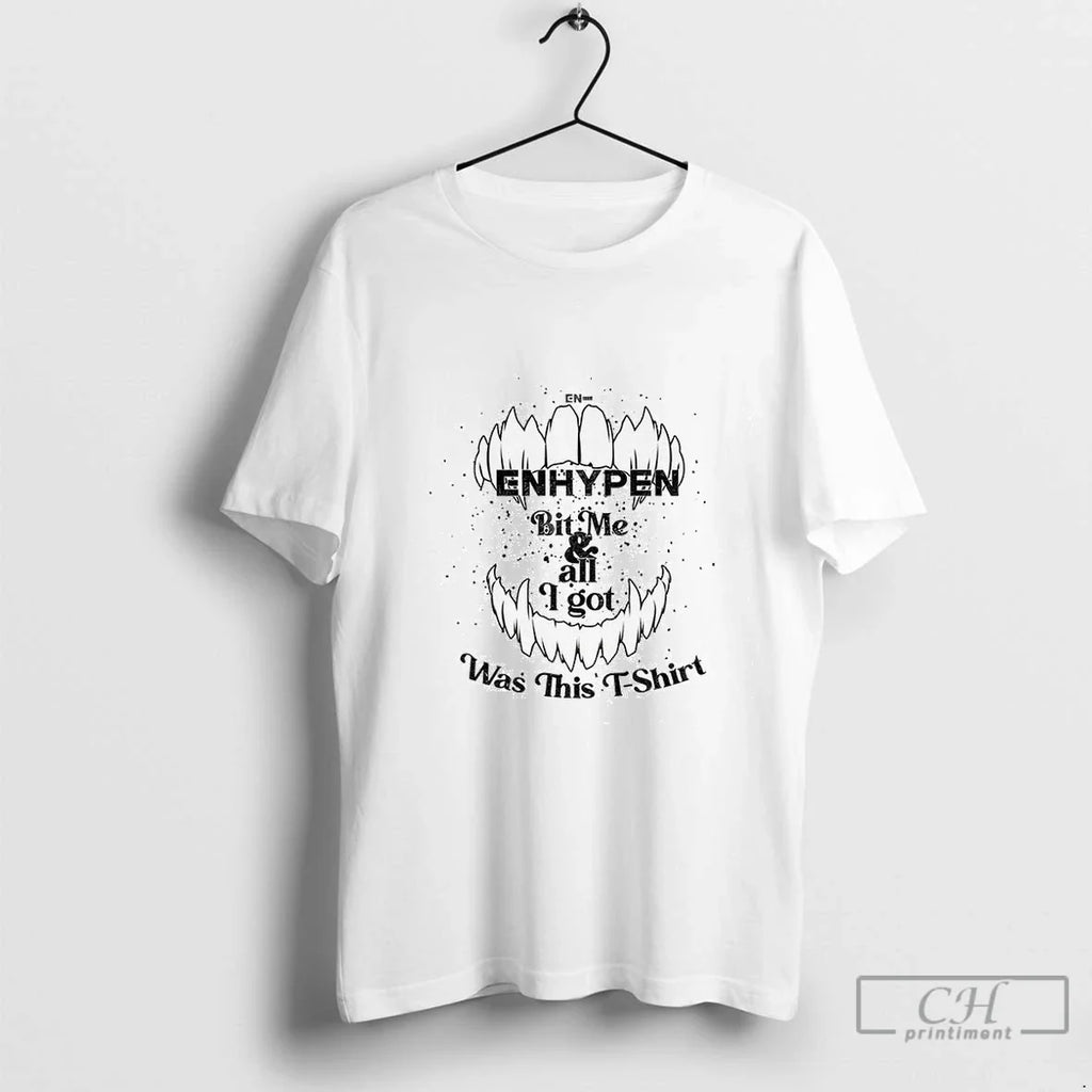 Premium Enhypen Bit Me And All I Got Was This - Adult & Kids T-Shirts, Sweatshirts & Hoodies apparel design preview 1
