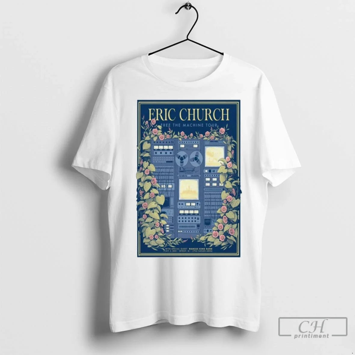 Premium Eric Church Free The Machine Tour Oct 2 2025 - Adult & Kids T-Shirts, Sweatshirts & Hoodies apparel design preview 1