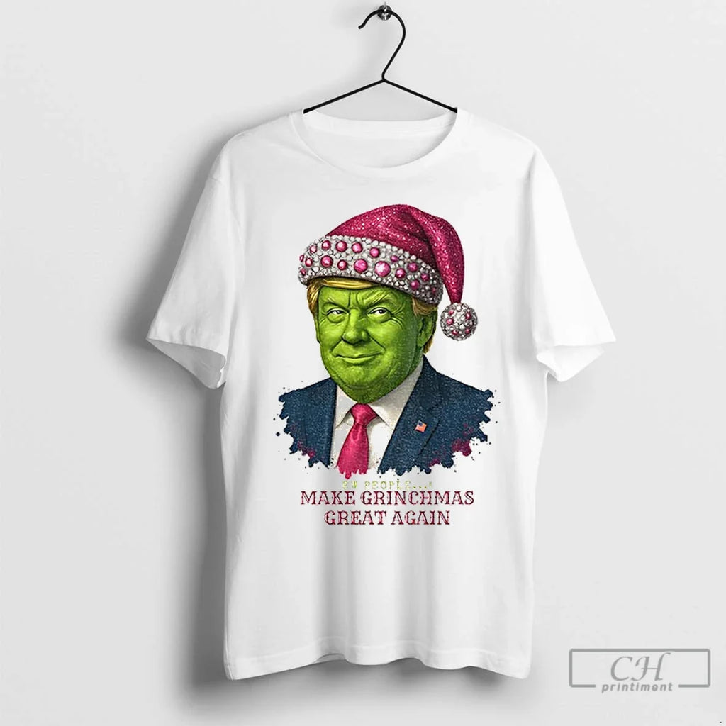 Premium Ew People Grinch Trump Christmas Parody - Adult & Kids T-Shirts, Sweatshirts & Hoodies apparel design preview 1