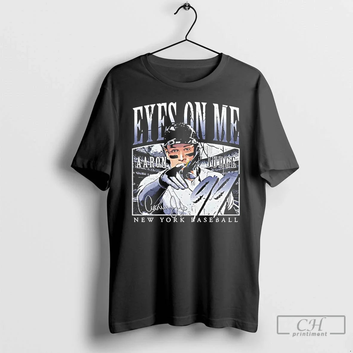 Premium Eyes On Me Aaron Judge New 99 York Yankees - Adult & Kids T-Shirts, Sweatshirts & Hoodies apparel design preview 1