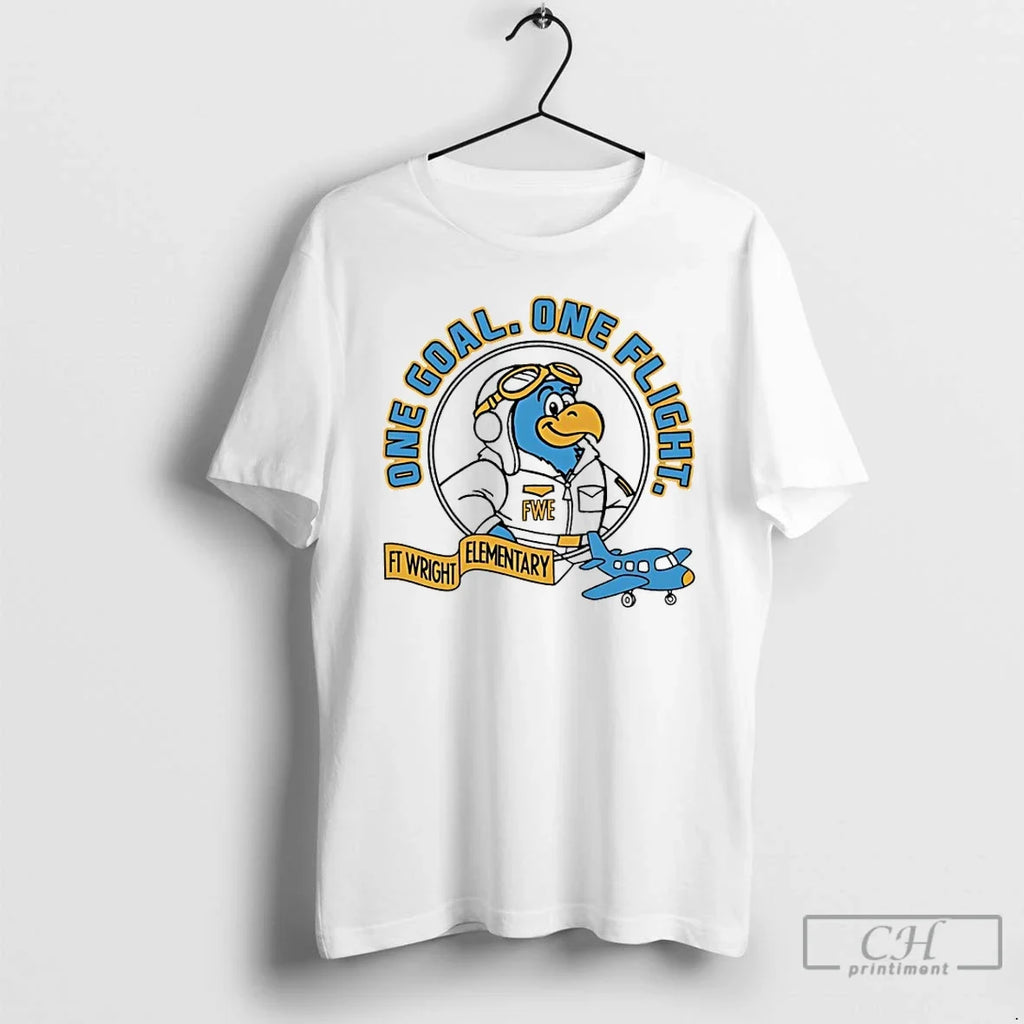 Premium Falcon Pride One Goal Flight Ft Wright - Adult & Kids T-Shirts, Sweatshirts & Hoodies apparel design preview 1