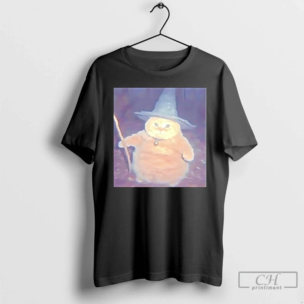 Premium Fat Cat Wizard Halloween - Adult & Kids T-Shirts, Sweatshirts & Hoodies apparel design preview 1
