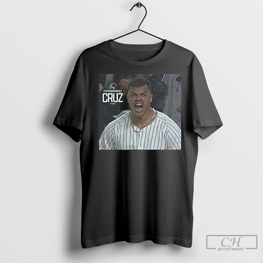 Premium Fernando Cruz Hype New York Yankees Mlb Photo - Adult & Kids T-Shirts, Sweatshirts & Hoodies apparel design preview 1