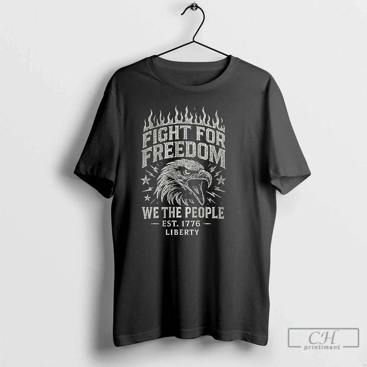 Premium Fight For Freedom We The People Est 1776 - Adult & Kids T-Shirts, Sweatshirts & Hoodies apparel design preview 1