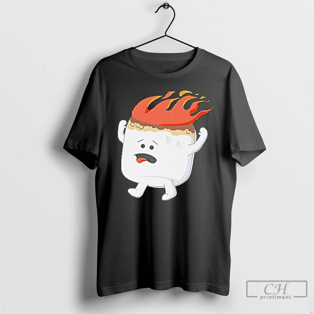 Premium Flaming Marshmallow Ornaments - Adult & Kids T-Shirts, Sweatshirts & Hoodies apparel design preview 1