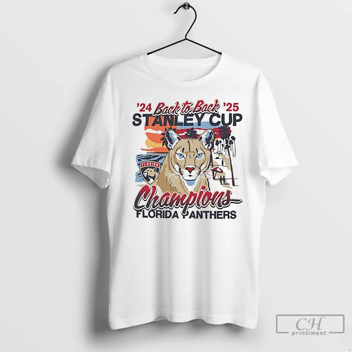 Premium Florida Panthers 2025 Stanley Cup Back To - Adult & Kids T-Shirts, Sweatshirts & Hoodies apparel design preview 1