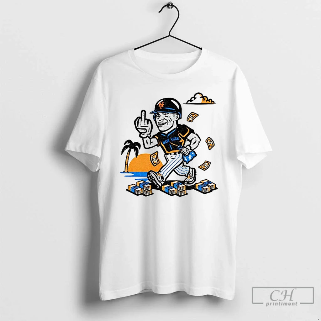 Premium Francisco Lindor Cartoon Middle Finger New - Adult & Kids T-Shirts, Sweatshirts & Hoodies apparel design preview 1