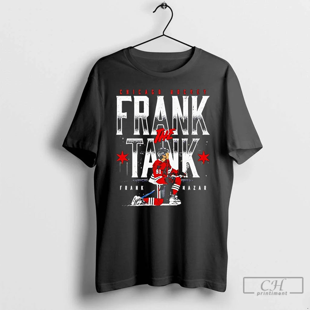 Premium Frank Nazar Chicago Hockey The Tank Graphic - Adult & Kids T-Shirts, Sweatshirts & Hoodies apparel design preview 1