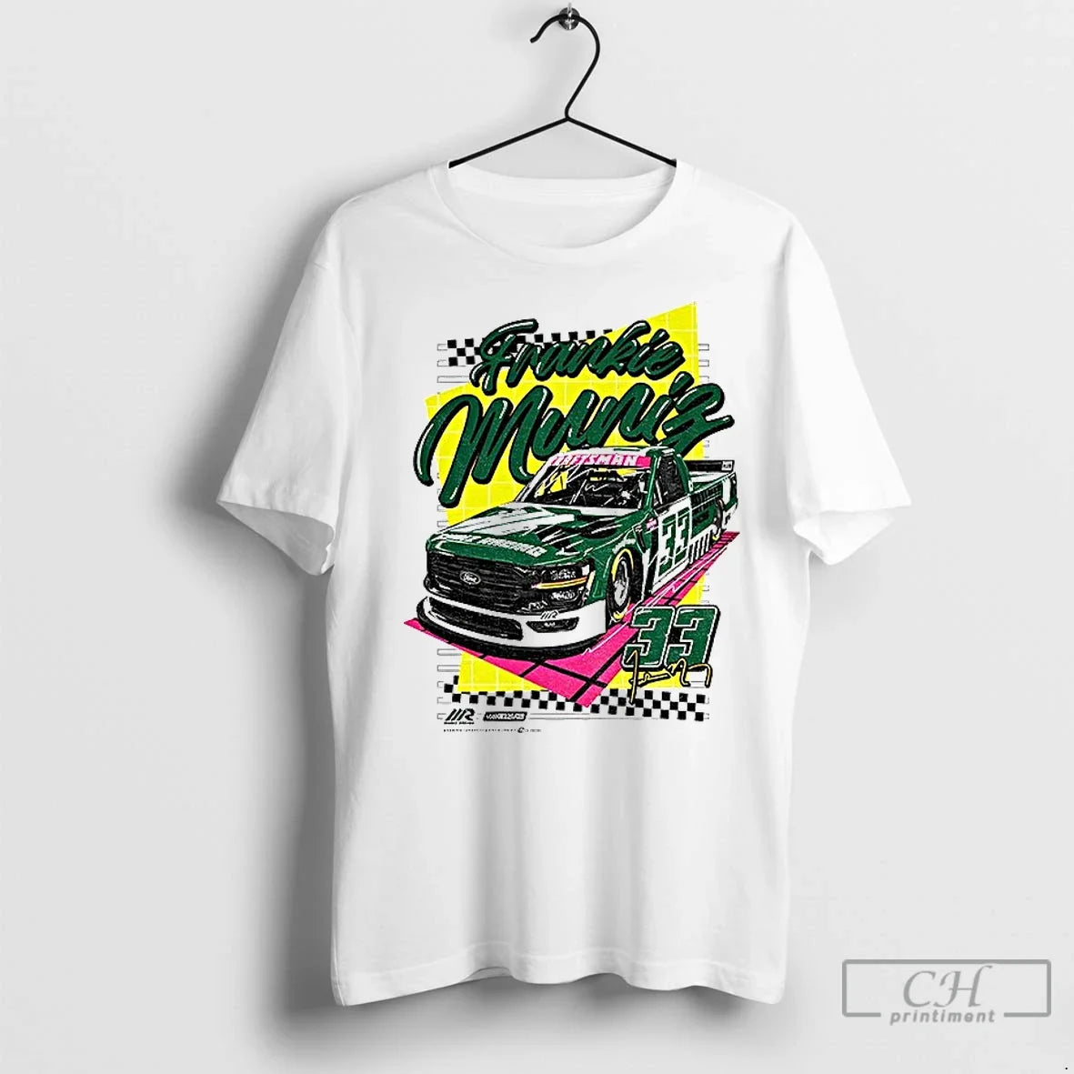 Premium Frankie Muniz 33 Nascar Craftsman Truck - Adult & Kids T-Shirts, Sweatshirts & Hoodies apparel design preview 1
