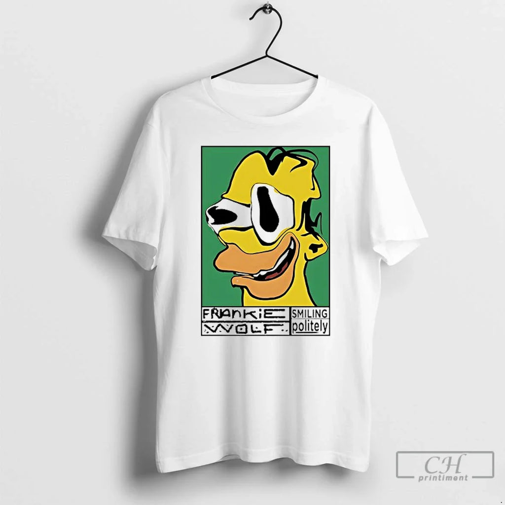 Premium Frankie Wolf Smiling Politely - Adult & Kids T-Shirts, Sweatshirts & Hoodies apparel design preview 1
