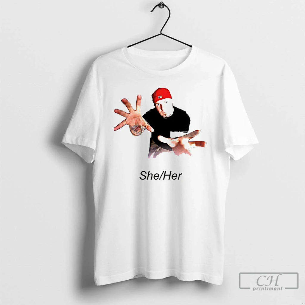 Premium Fred Durst She Her - Adult & Kids T-Shirts, Sweatshirts & Hoodies apparel design preview 1