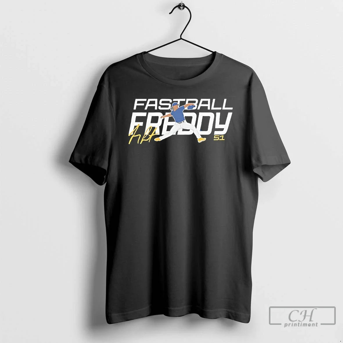 Premium Freddy Peralta Fastball 51 Milwaukee Brewers - Adult & Kids T-Shirts, Sweatshirts & Hoodies apparel design preview 1