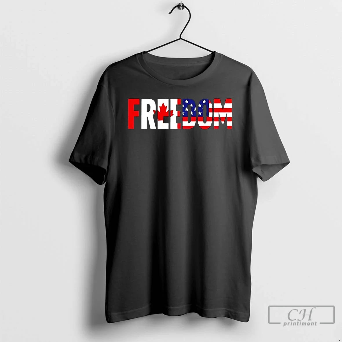 Premium Freedom Canada And Usa United 2025 - Adult & Kids T-Shirts, Sweatshirts & Hoodies apparel design preview 1