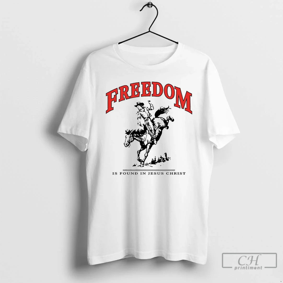 Premium Freedom Is Found In Jesus Christ - Adult & Kids T-Shirts, Sweatshirts & Hoodies apparel design preview 1