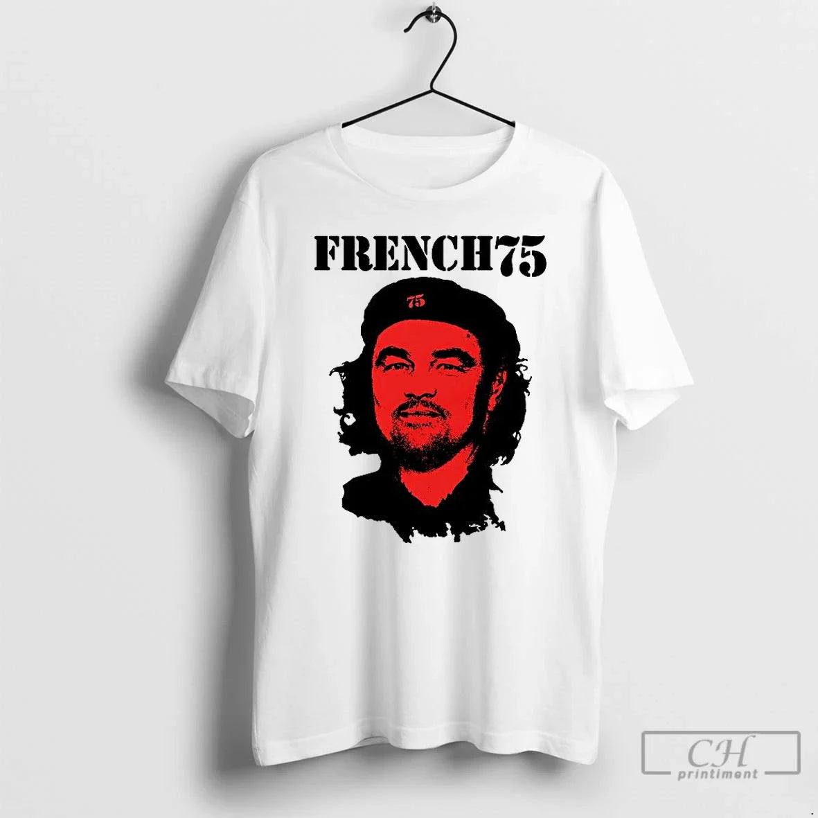 Premium French 75 Che Cuba Portrait Sarcastic - Adult & Kids T-Shirts, Sweatshirts & Hoodies apparel design preview 1