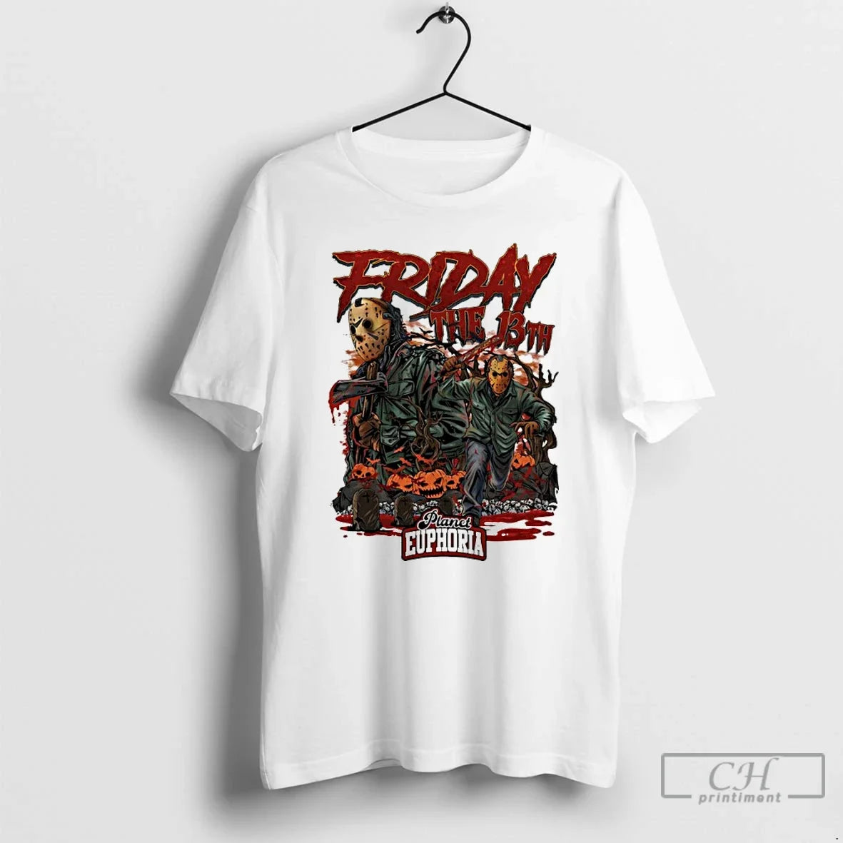 Premium Friday The 13th Halloween Movie Graphic - Adult & Kids T-Shirts, Sweatshirts & Hoodies apparel design preview 1