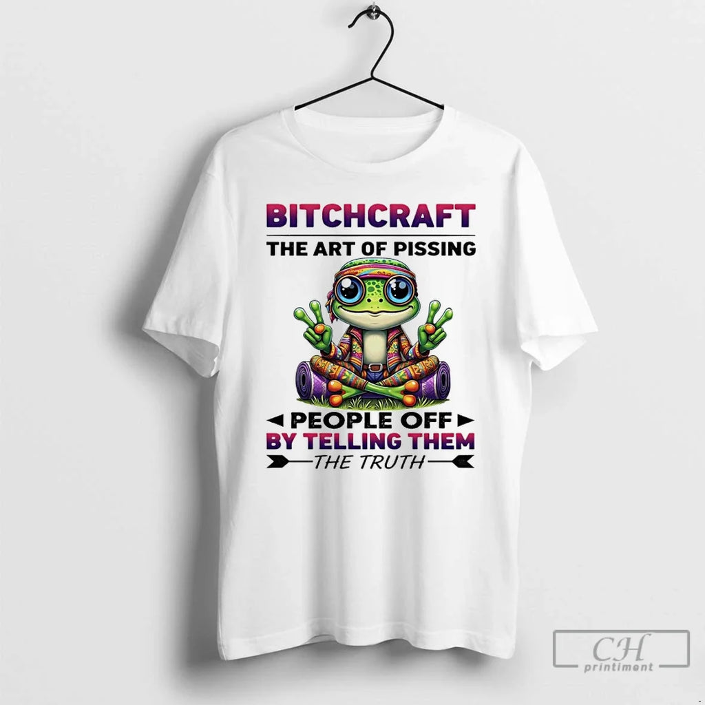 Premium Frog Bitchcraft The Art Of Pissing People Off - Adult & Kids T-Shirts, Sweatshirts & Hoodies apparel design preview 1