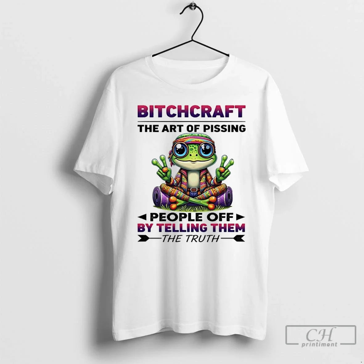 Premium Frog Bitchcraft The Art Of Pissing People Off - Adult & Kids T-Shirts, Sweatshirts & Hoodies apparel design preview 1