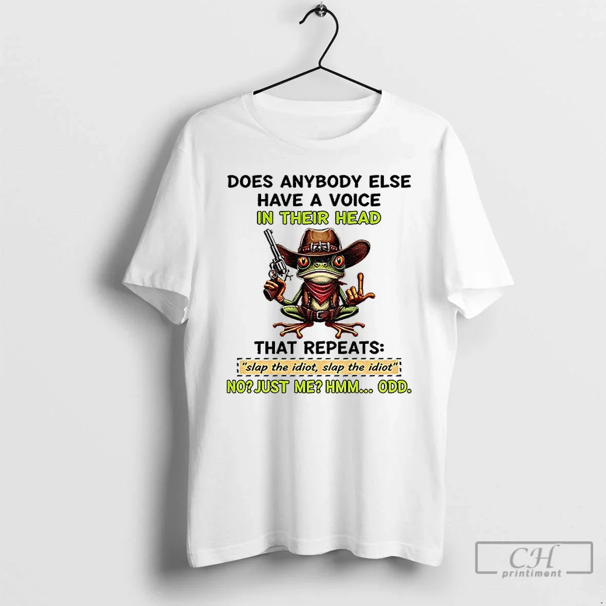 Premium Frog Holding Gun Does Anybody Else Have A - Adult & Kids T-Shirts, Sweatshirts & Hoodies apparel design preview 1