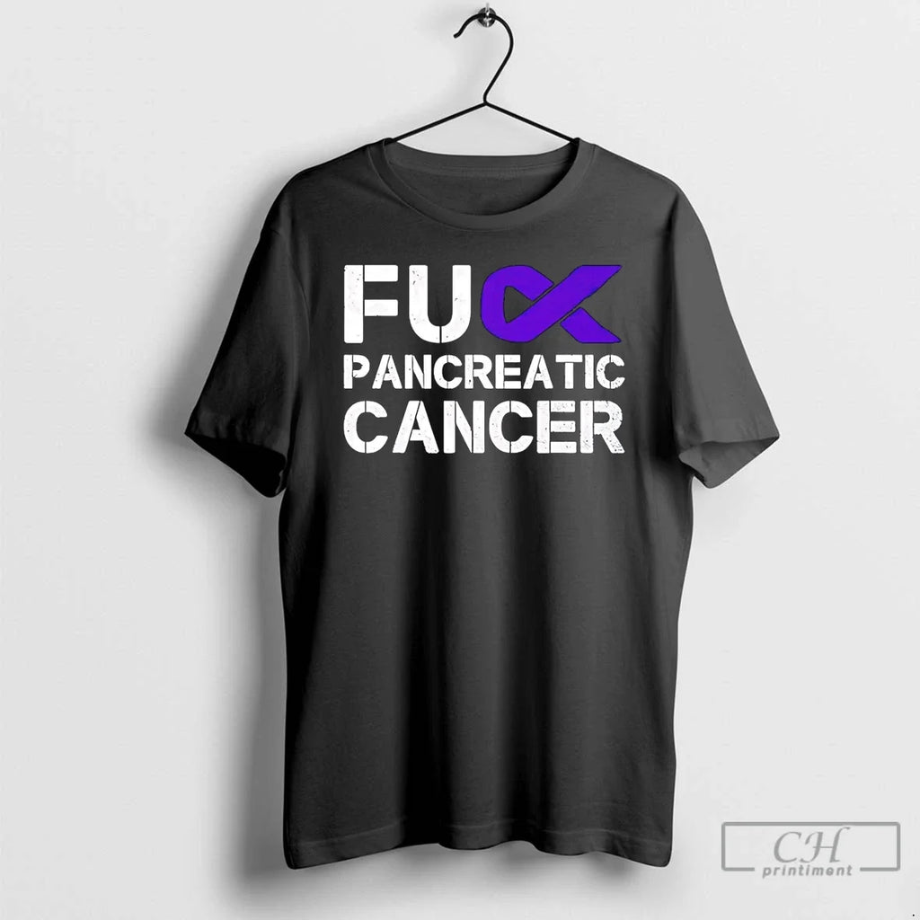 Premium Fuck Pancreatic Cancer - Adult & Kids T-Shirts, Sweatshirts & Hoodies apparel design preview 1