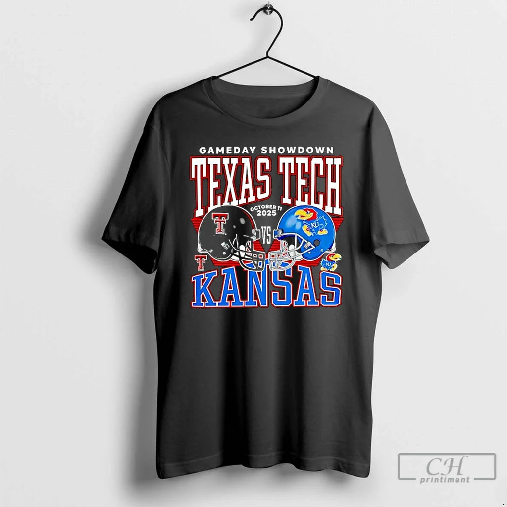 Premium Gameday Showdown Texas Tech Red Raiders Vs - Adult & Kids T-Shirts, Sweatshirts & Hoodies apparel design preview 1