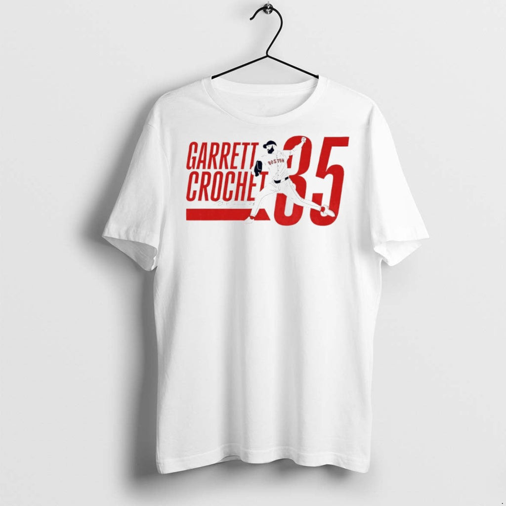 Premium Garrett Crochet 35 Boston Red Sox Signature - Adult & Kids T-Shirts, Sweatshirts & Hoodies apparel design preview 1
