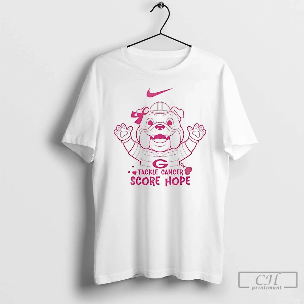 Premium Georgia Bulldogs Breast Cancer Awareness - Adult & Kids T-Shirts, Sweatshirts & Hoodies apparel design preview 1