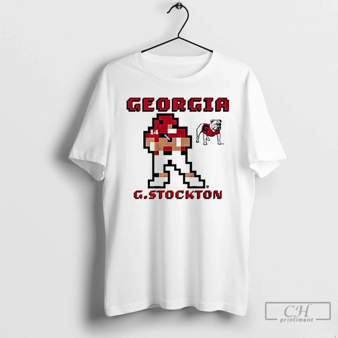 Premium Georgia Football Gunner Stockton Retro Baller - Adult & Kids T-Shirts, Sweatshirts & Hoodies apparel design preview 1