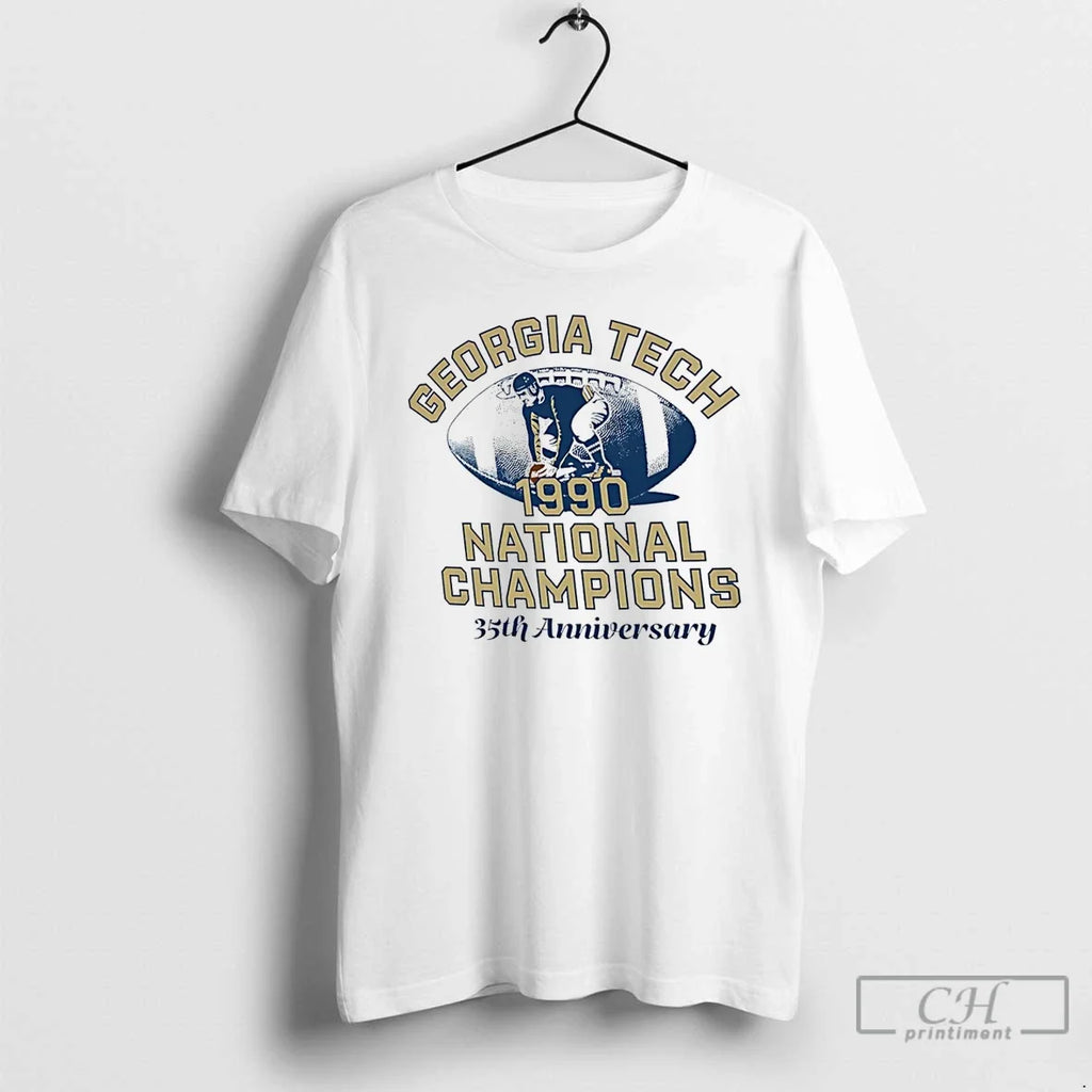 Premium Georgia Tech Yellow Jackets 1990 National - Adult & Kids T-Shirts, Sweatshirts & Hoodies apparel design preview 1
