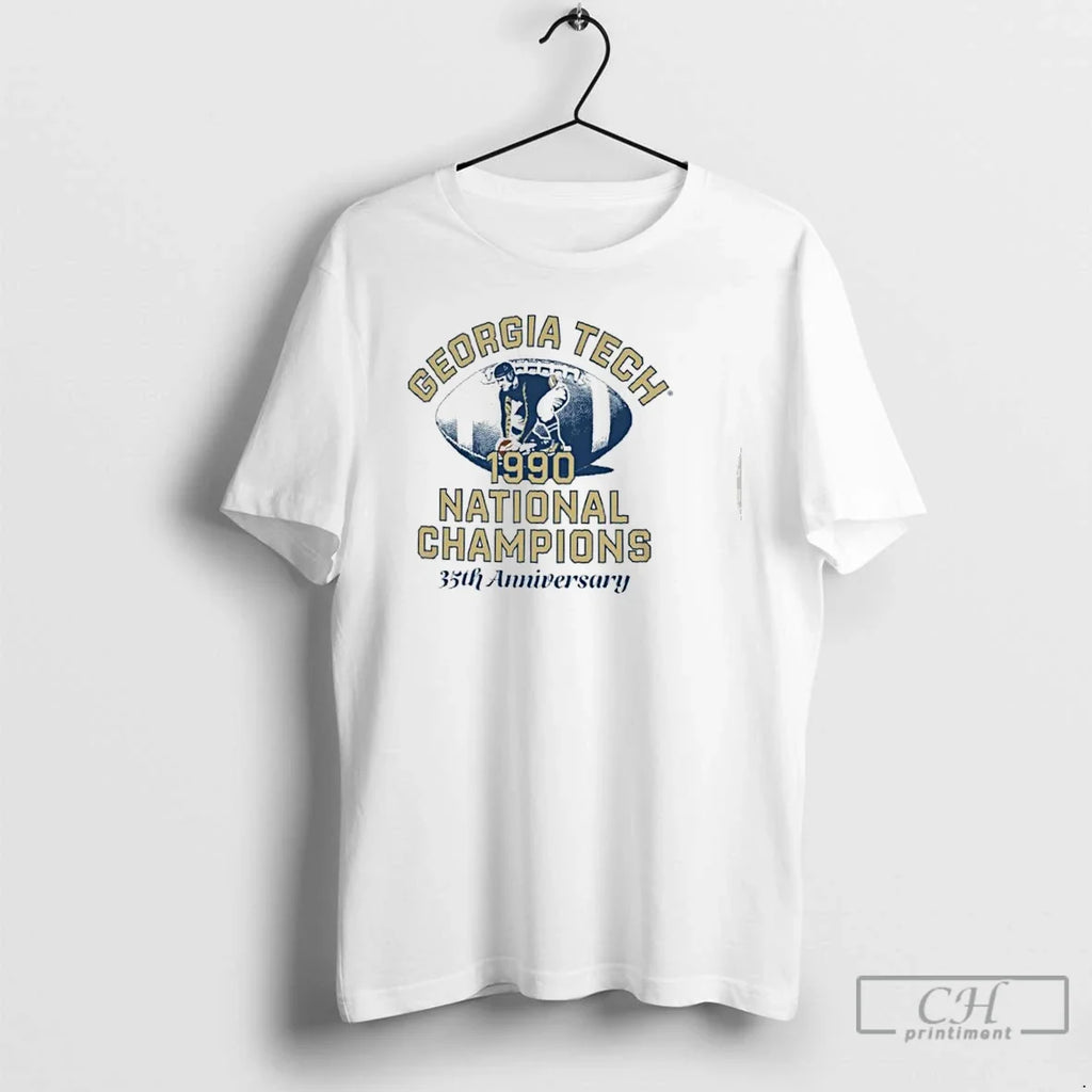 Premium Georgia Tech Yellow Jackets 1990 National - Adult & Kids T-Shirts, Sweatshirts & Hoodies apparel design preview 1