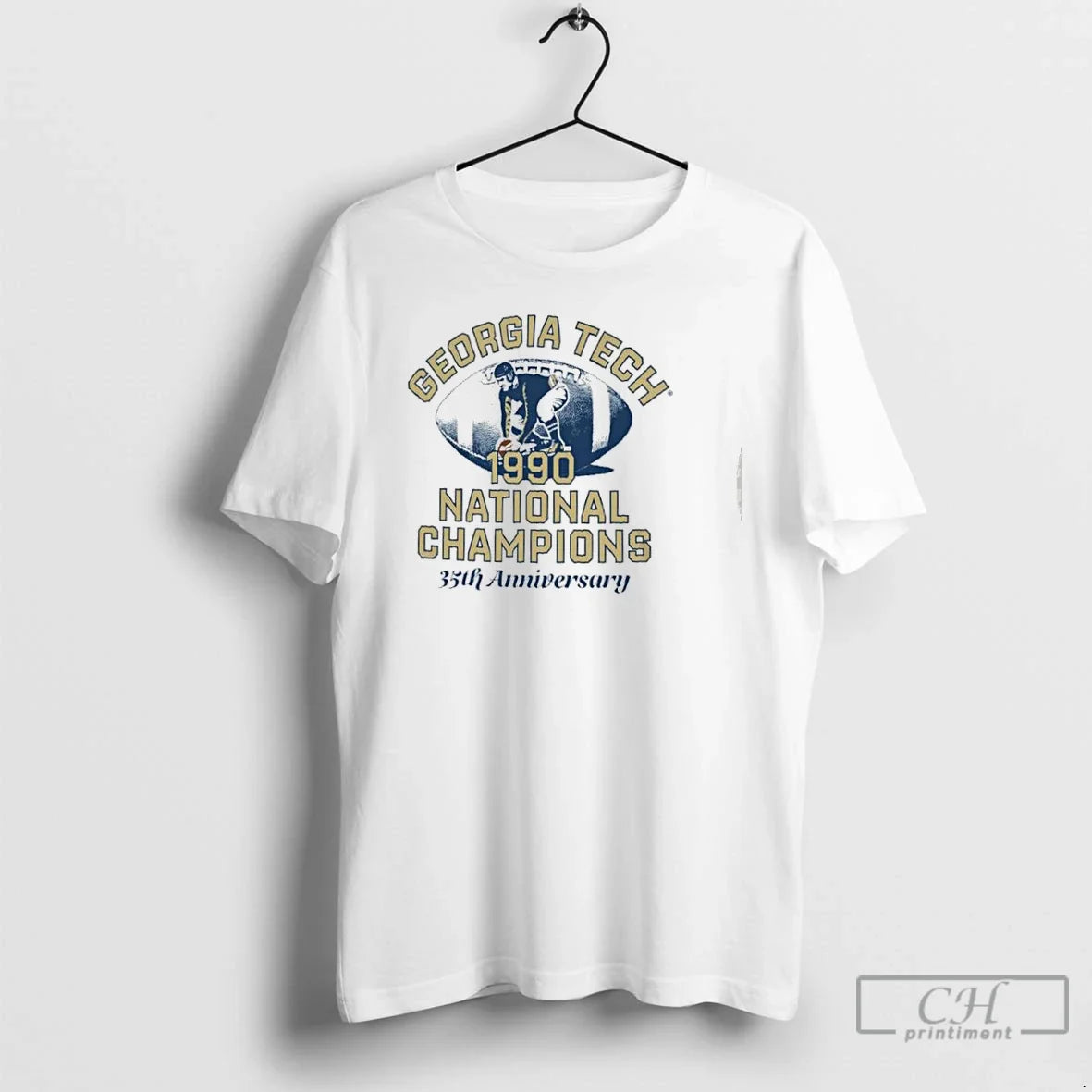 Premium Georgia Tech Yellow Jackets 1990 National - Adult & Kids T-Shirts, Sweatshirts & Hoodies apparel design preview 1