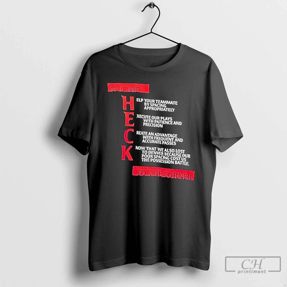 Premium Get The Heck To Corner Help Your Teammate By - Adult & Kids T-Shirts, Sweatshirts & Hoodies apparel design preview 1