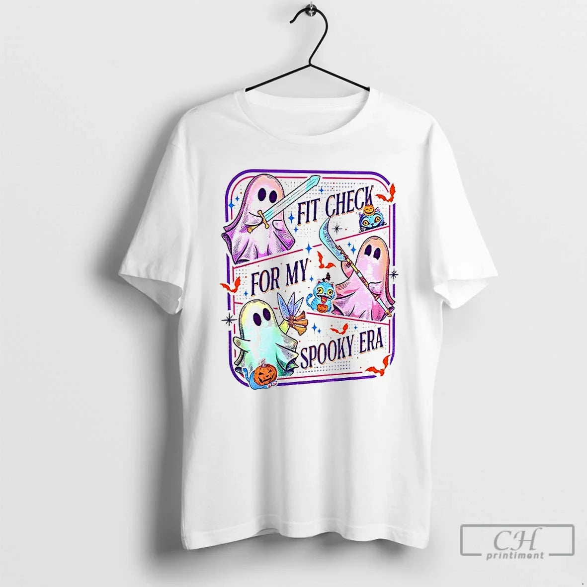 Premium Ghost Huntrix Demon Hunters Spooky Season Fit - Adult & Kids T-Shirts, Sweatshirts & Hoodies apparel design preview 1