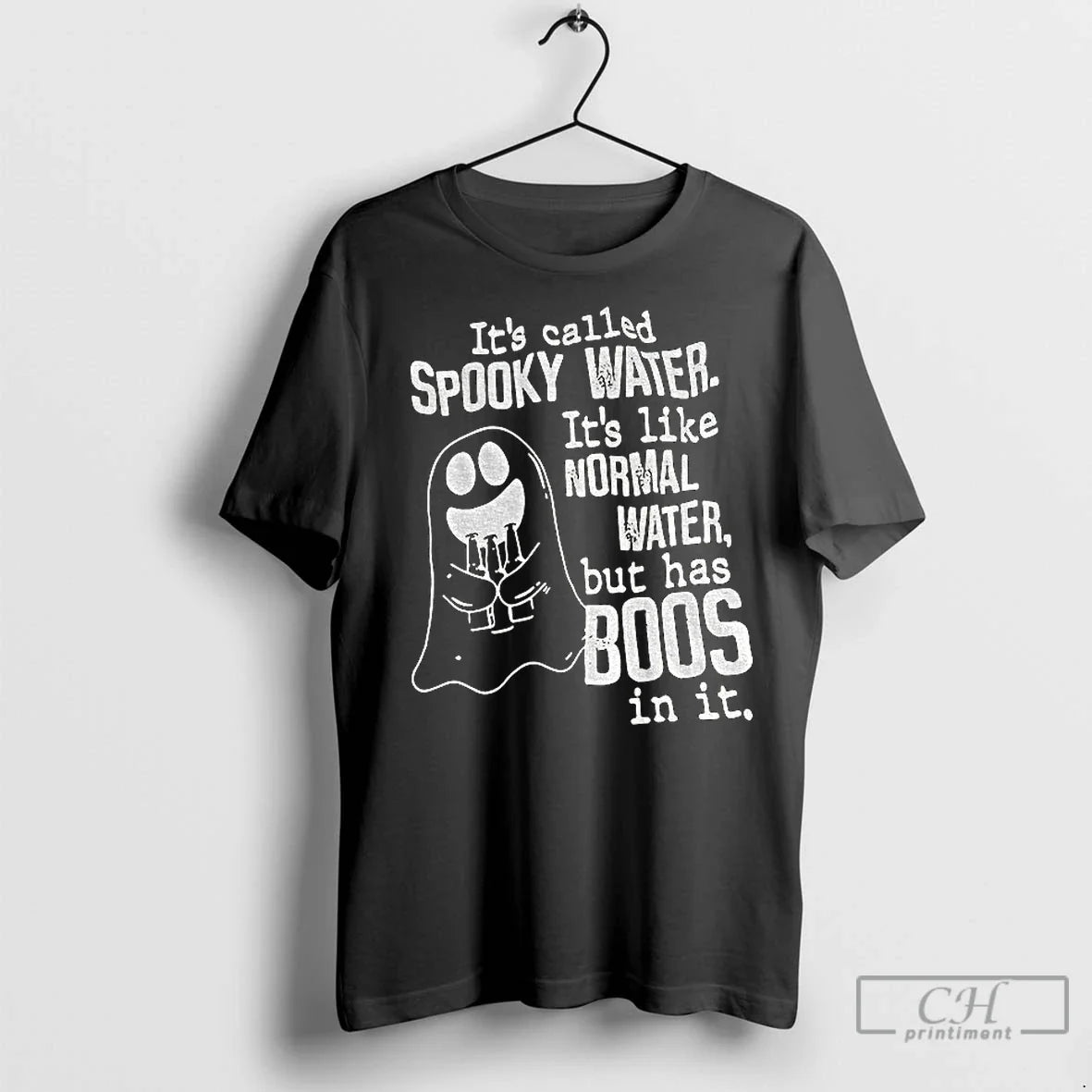 Premium Ghost Its Called Spooky Water Like Normal But - Adult & Kids T-Shirts, Sweatshirts & Hoodies apparel design preview 1